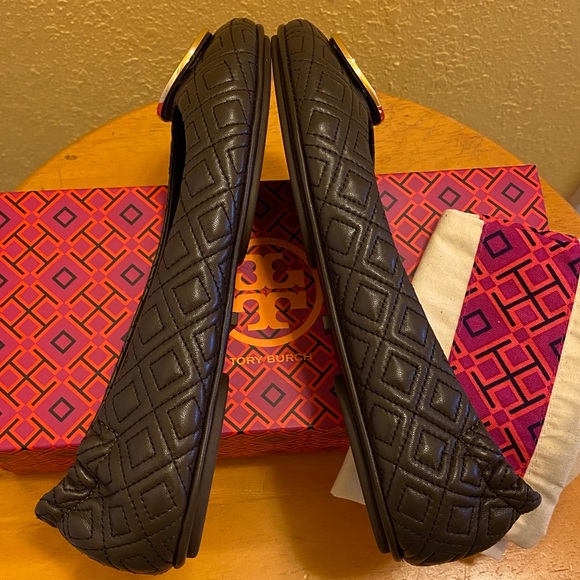 NIB Tory Burch Quilted Minnie Ballet Travel Flats - Picture 10 of 16